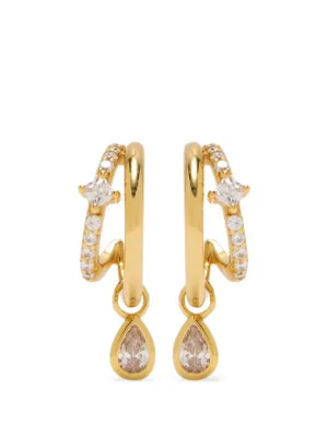Swarovski Imber ドロップピアス | ゴールドトーン | FARFETCH JP