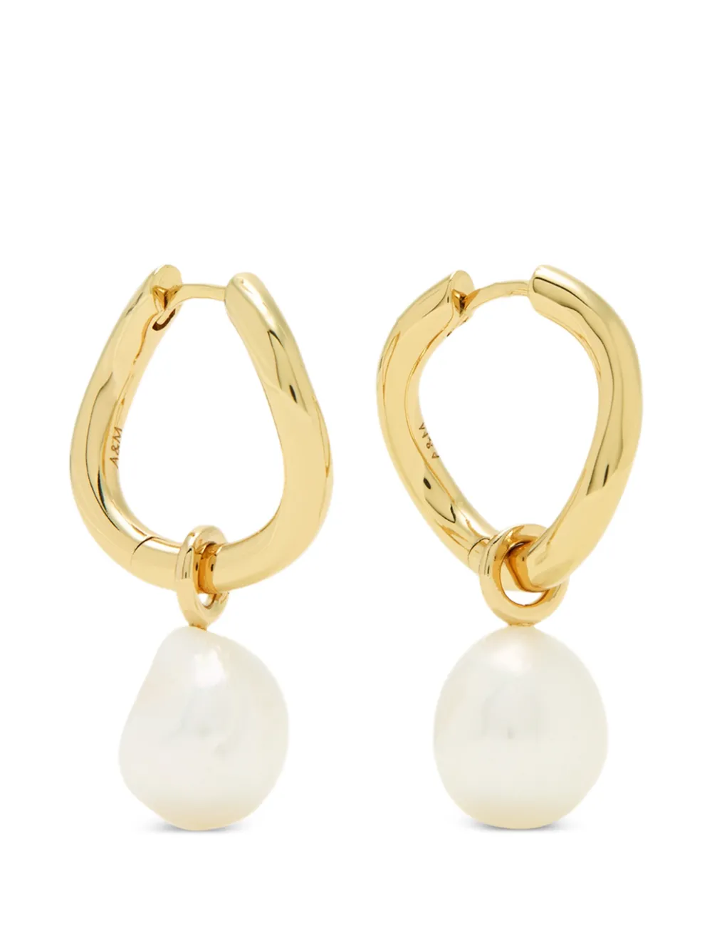 Astrid & Miyu Serenity pearl-embellished earrings - Oro