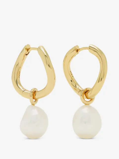 Astrid & Miyu Serenity pearl-embellished earrings