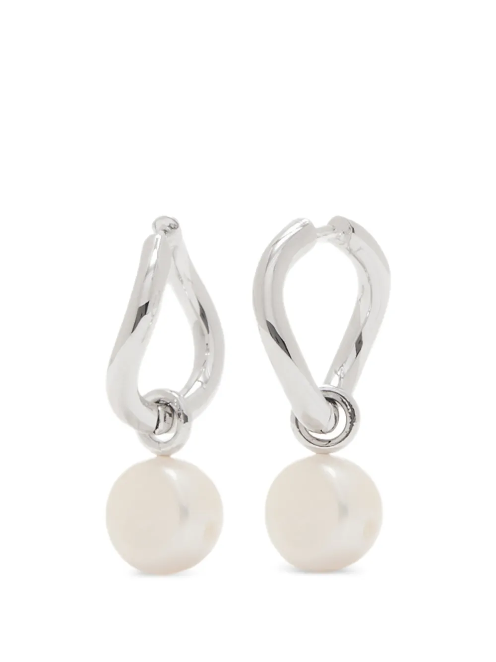 Astrid & Miyu Serenity pearl-charm earrings - Argento