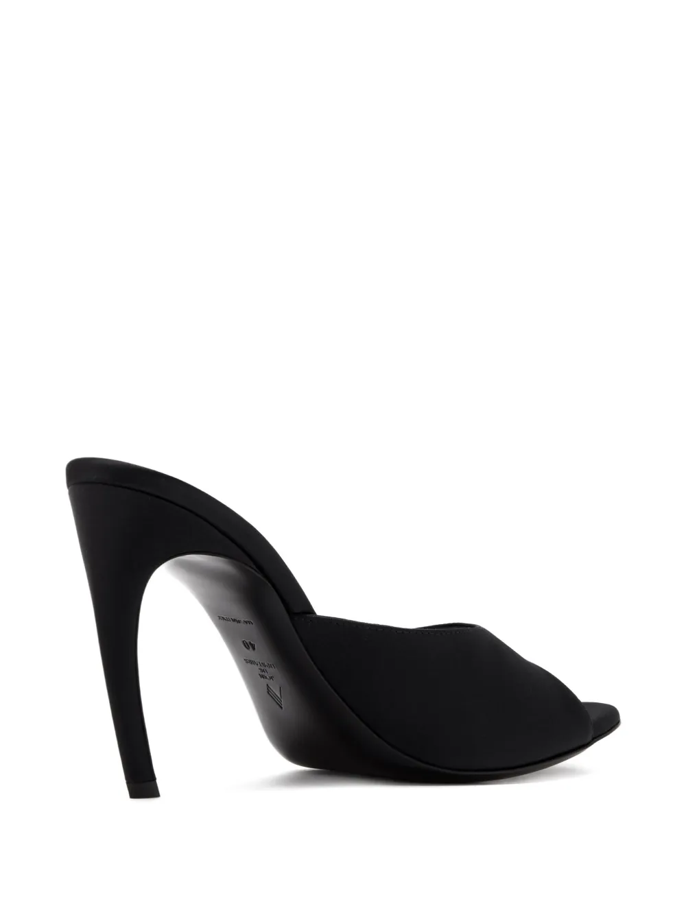 The Attico Betta stiletto mules Zwart