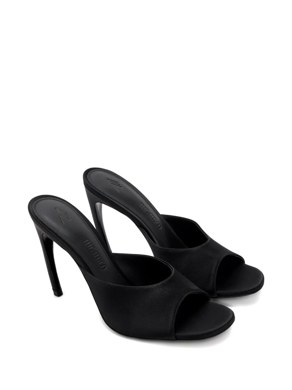 The Attico Betta stiletto mules Zwart