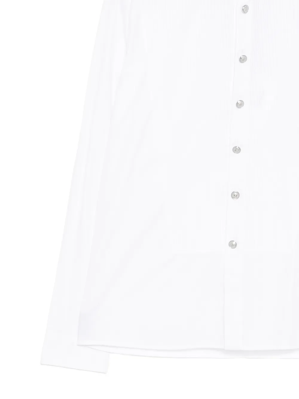 Balmain Gestreept overhemd met logo Wit