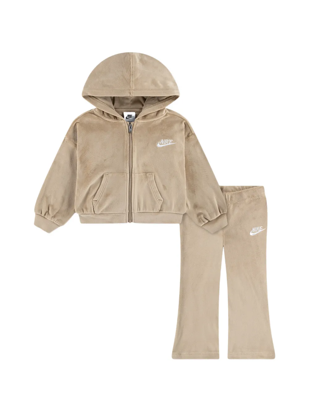 Nike Kids logo-embroidered tracksuit - Toni neutri