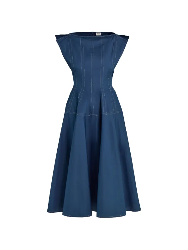 Tod's Dress in Poplin in Blue