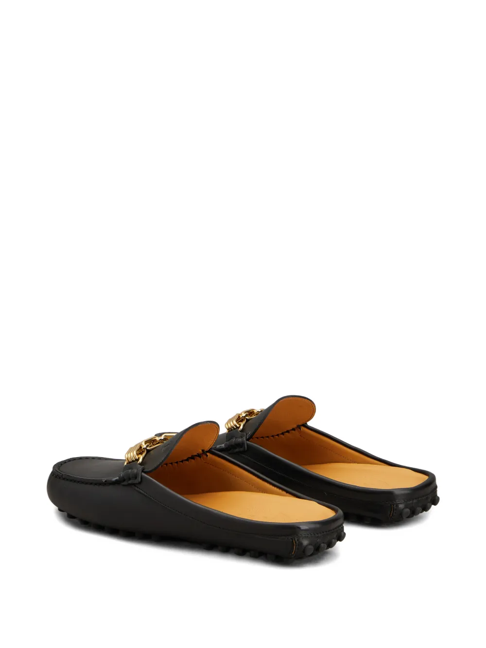 Tod's Muiltjes verfraaid met ketting Zwart