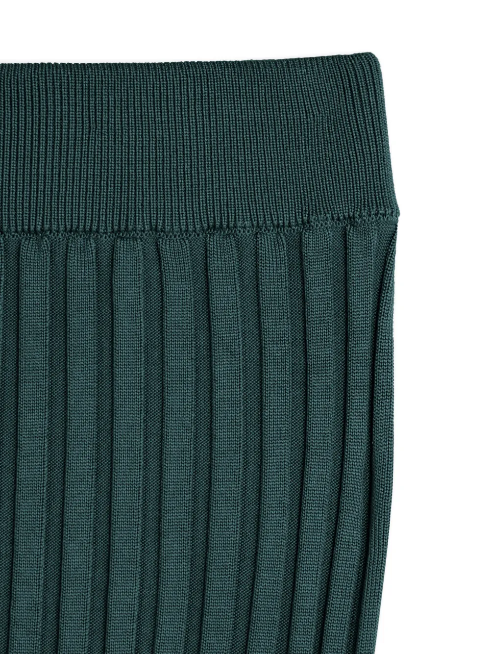 Tod's Ribgebreide rok Groen