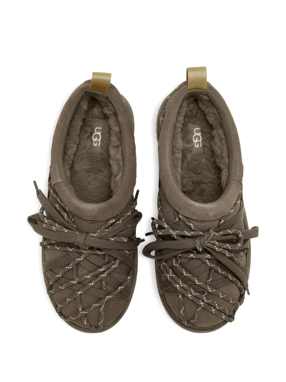UGG woven lace-up sandals Groen