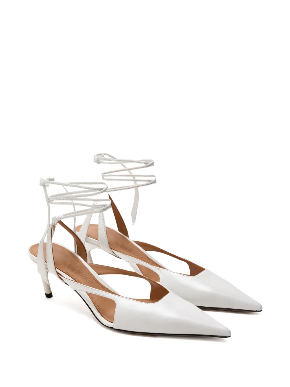 The Attico Diane slingback pumps Wit