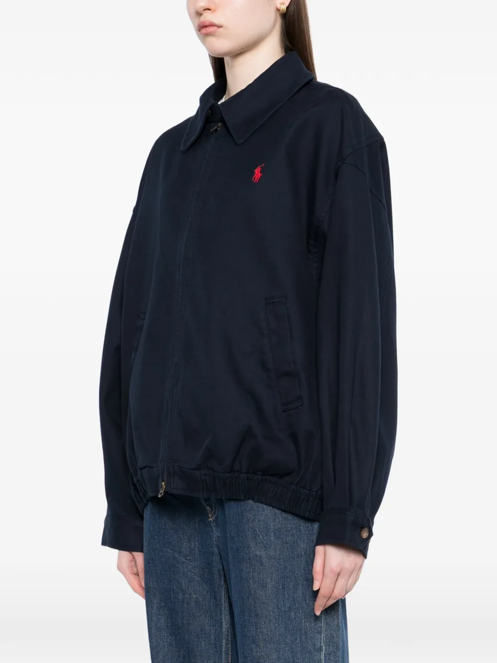 Polo Ralph Lauren Jack met geborduurd logo en rits Blauw