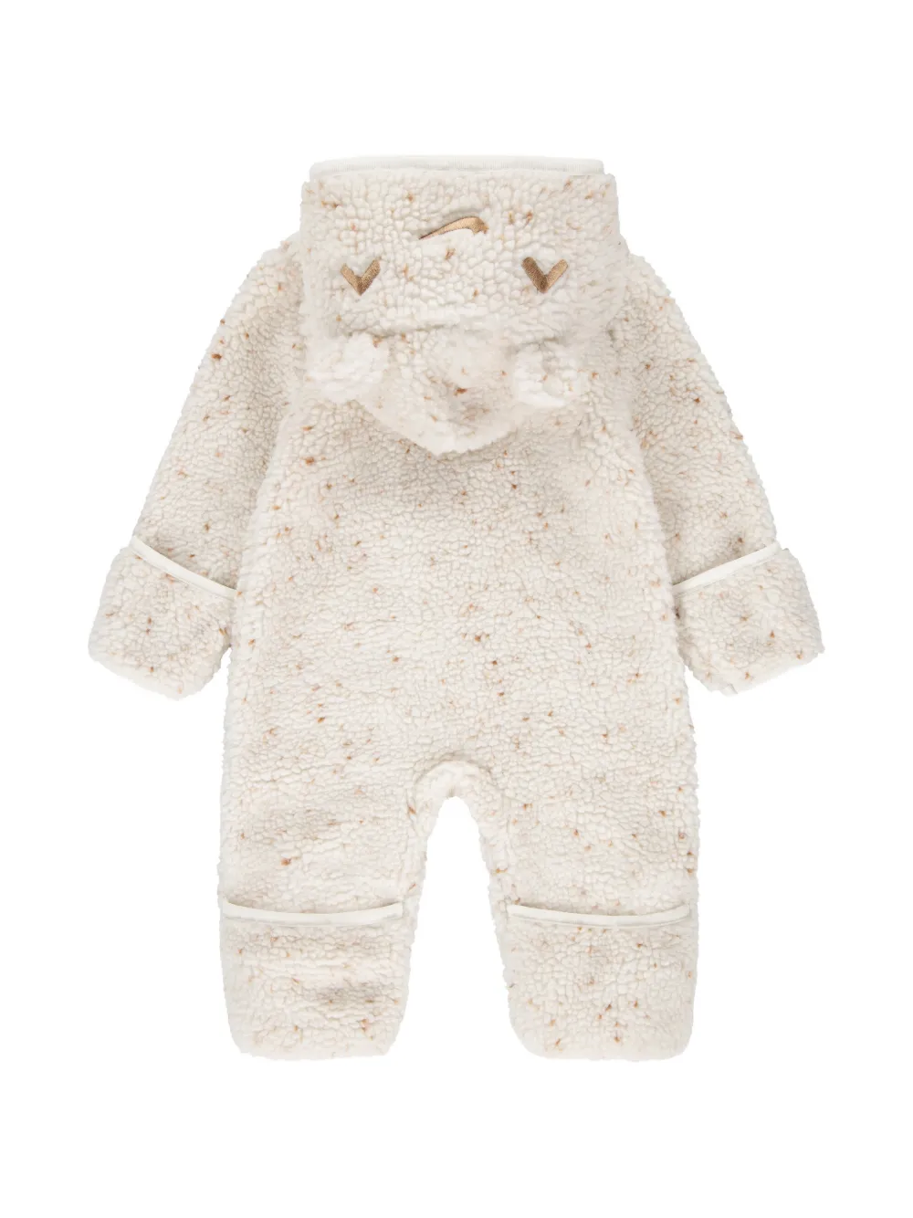  Nike Kids Logo-embroidered Hooded Romper - Neutrals 