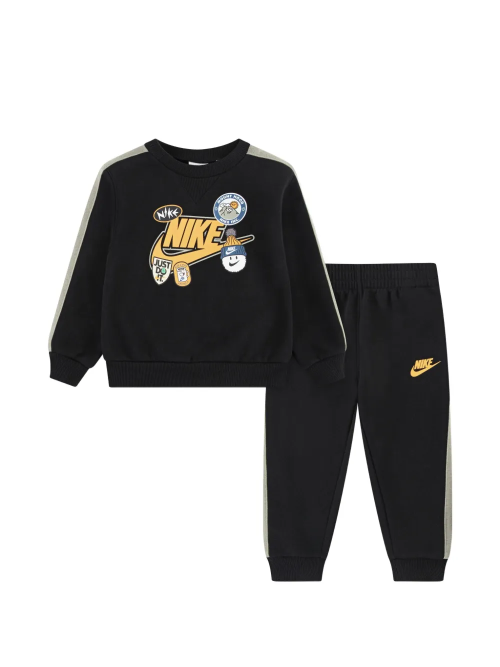 Nike Kids logo-print tracksuit - Nero