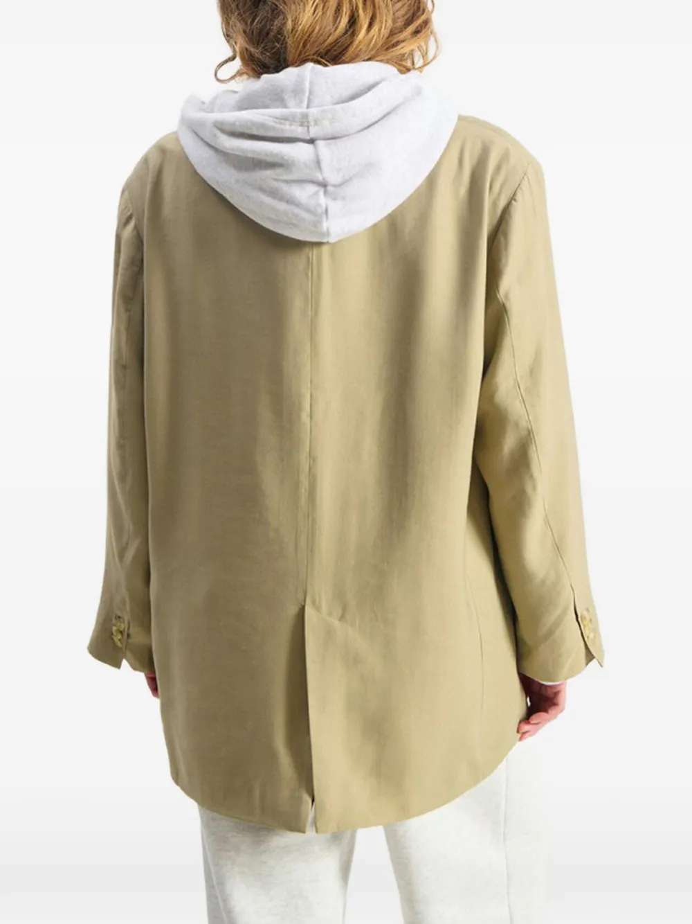 American Vintage Lanow blazer met enkele rij knopen Beige