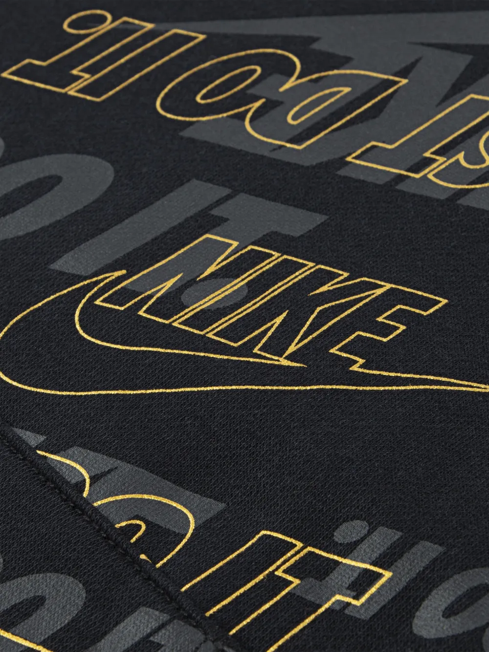 Nike Kids Trainingspak met print en capuchon Zwart