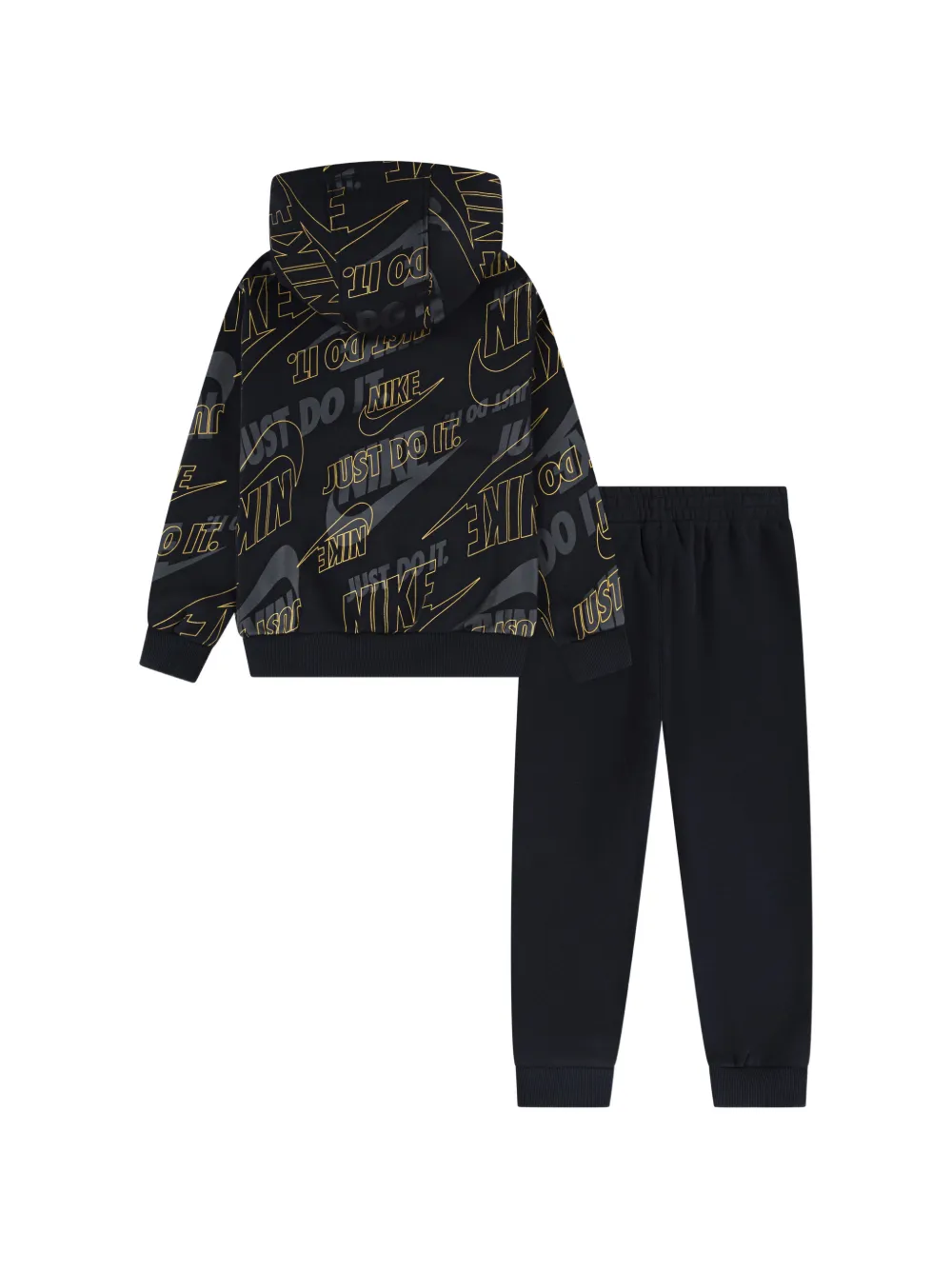 Nike Kids Trainingspak met print en capuchon Zwart