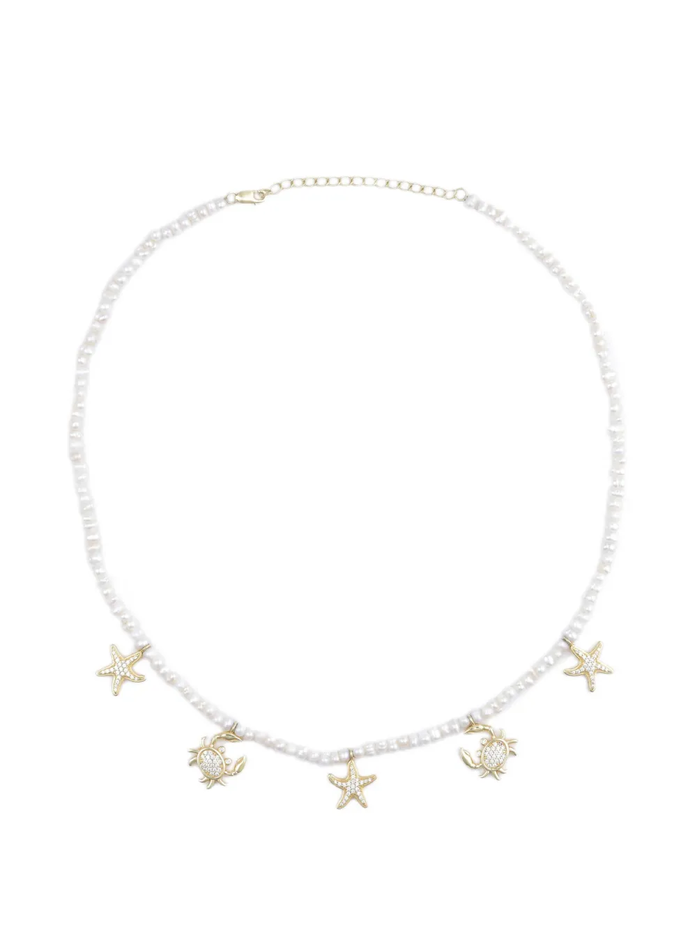 Eshvi lunar tide pearl necklace - Bianco