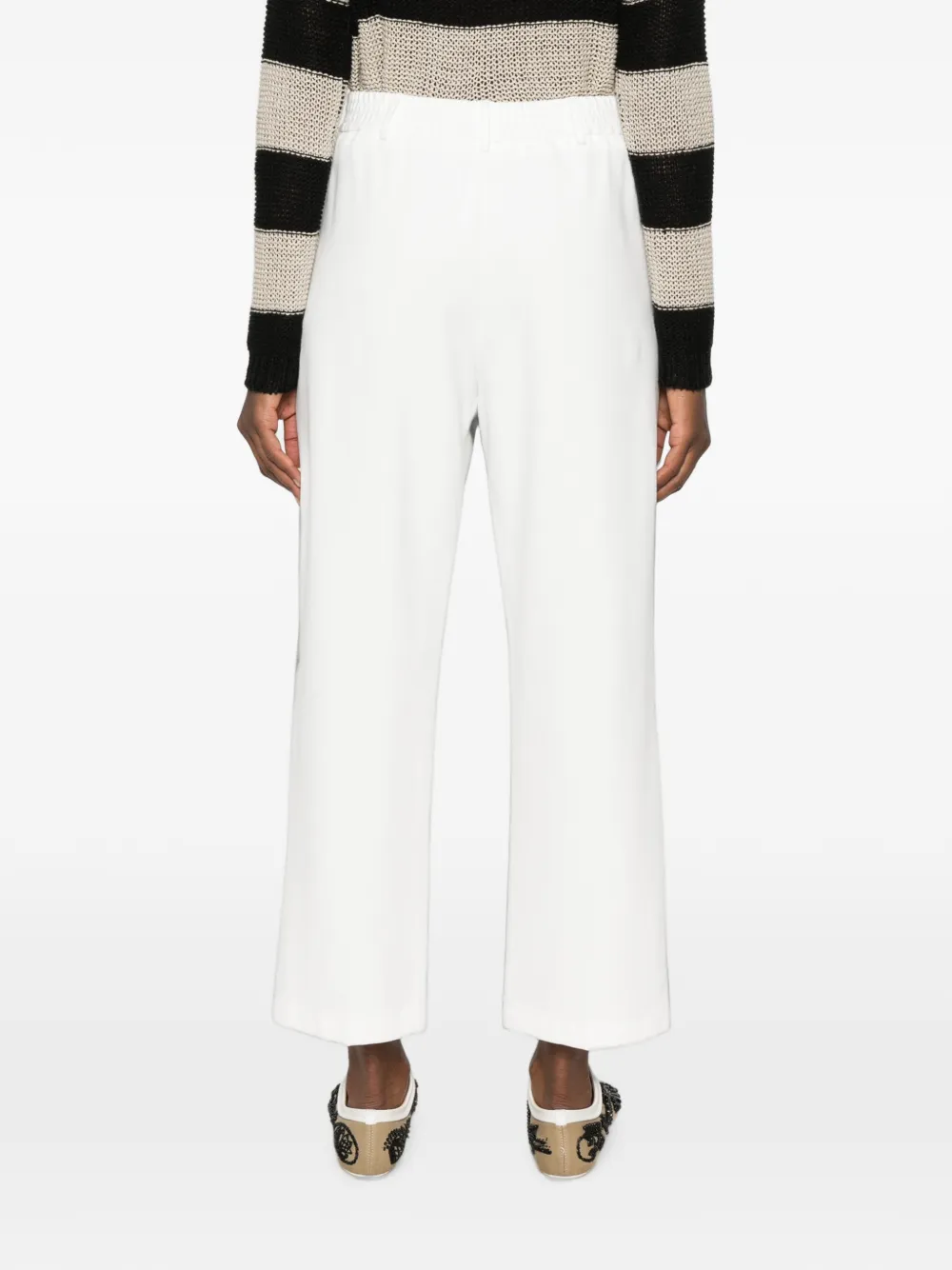 Liviana Conti Geplooide pantalon Wit