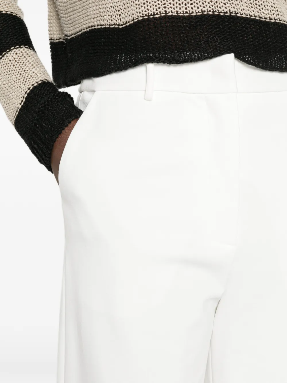 Liviana Conti Geplooide pantalon Wit
