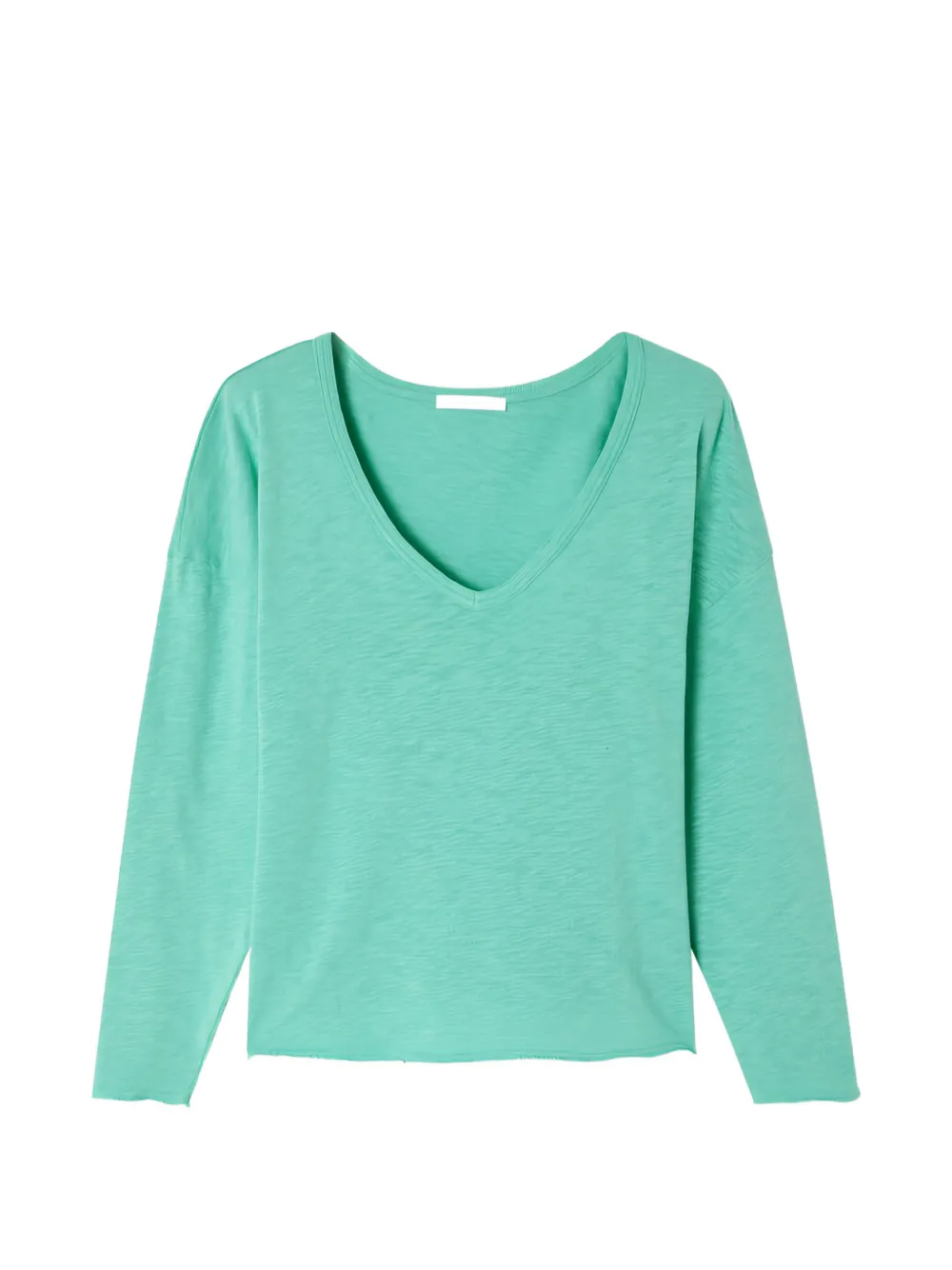 American Vintage Sonoma T-shirt met V-hals Groen