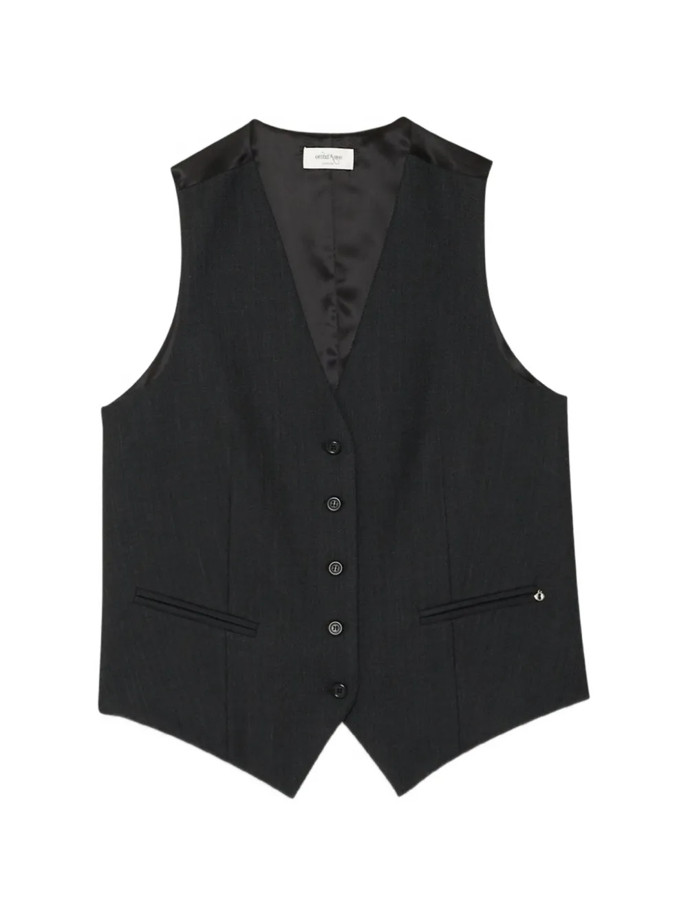 Ottod'Ame button welt-pocket waistcoat - Schwarz