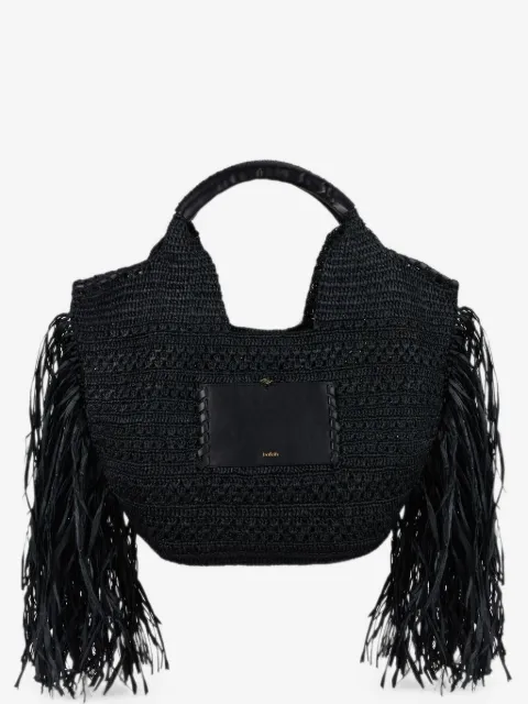 Ba&Sh Ara fringe-detail woven handbag