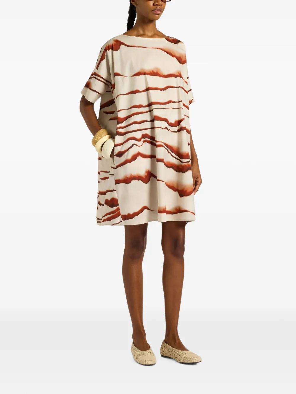 Liviana Conti Giovanna abstract-print short-sleeve dress