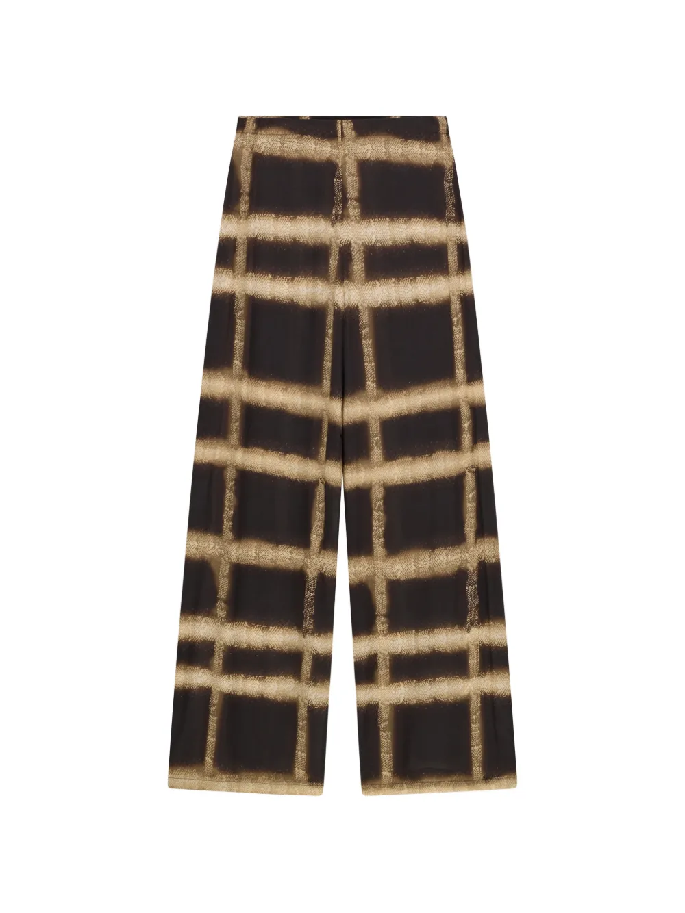 Liviana Conti Grant check-print trousers - Marrone