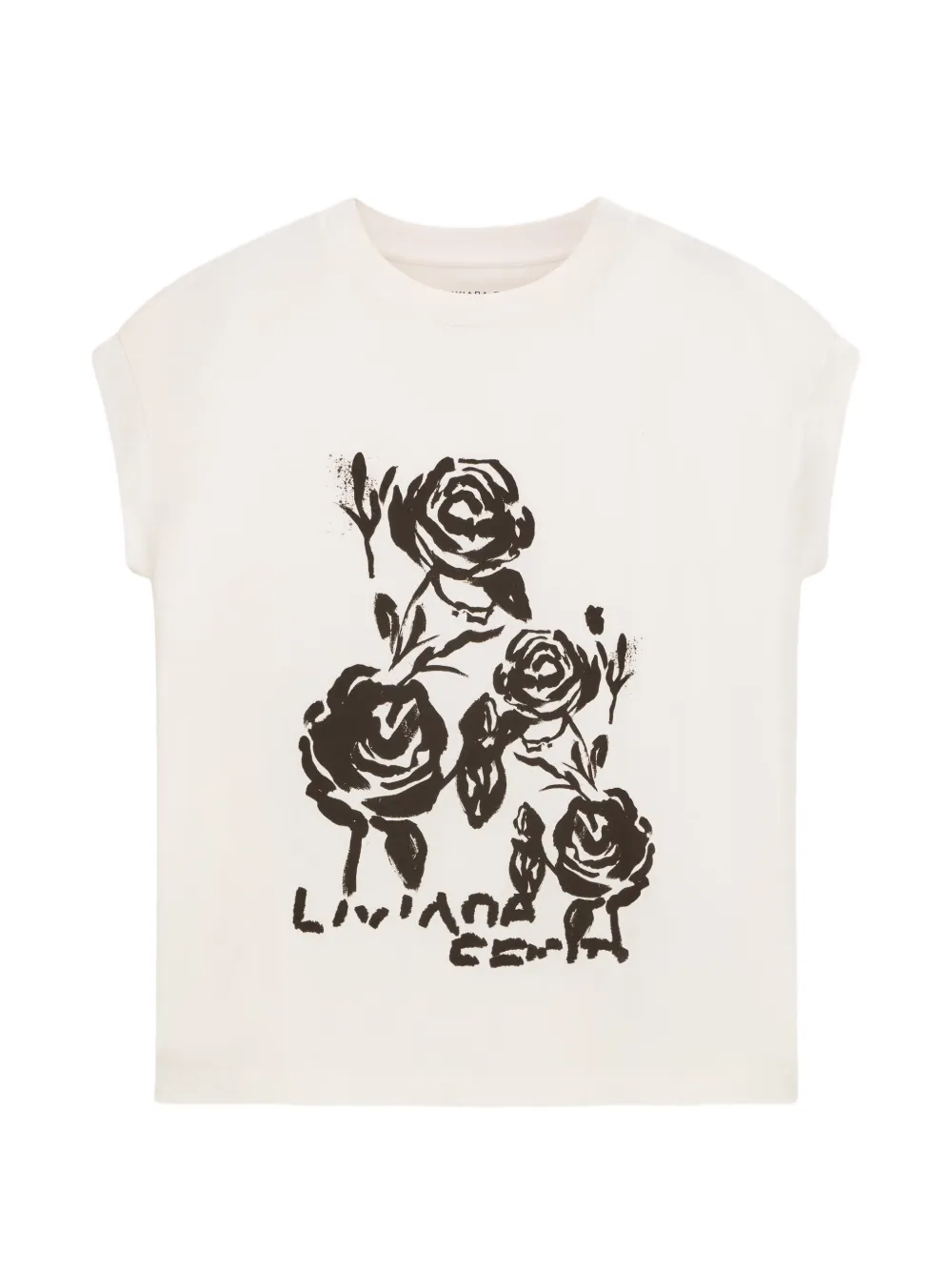 Liviana Conti Nayra floral-print T-shirt - Bianco