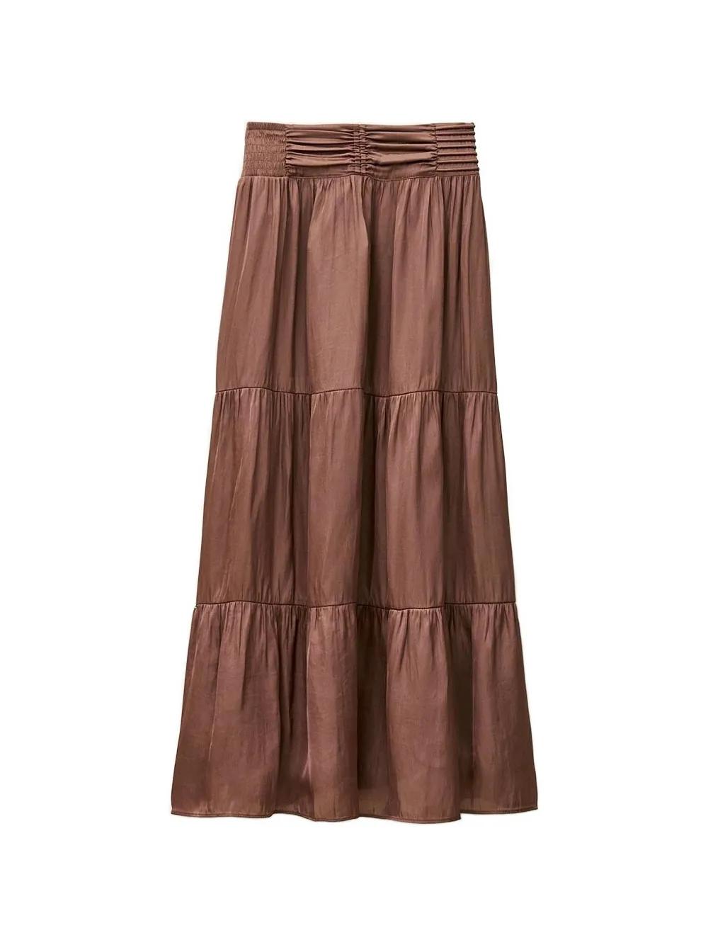 Ba&Sh Camyla tiered maxi skirt - Marrone