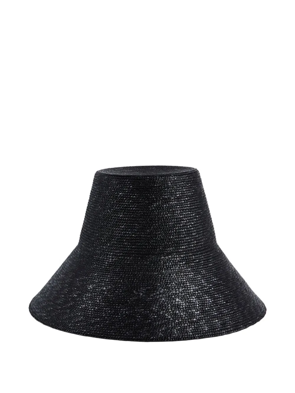 Liviana Conti Letizia woven raffia hat - Nero
