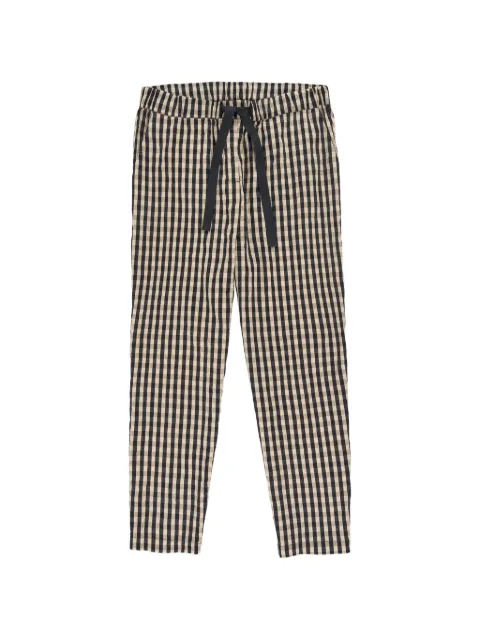 PSOPHIA gingham drawstring trousers