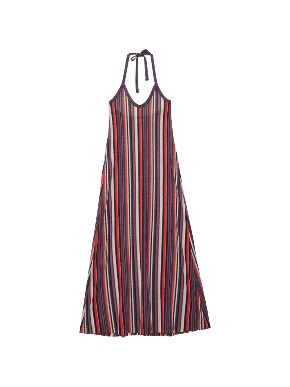 Ottod'Ame striped maxi dress - Purple