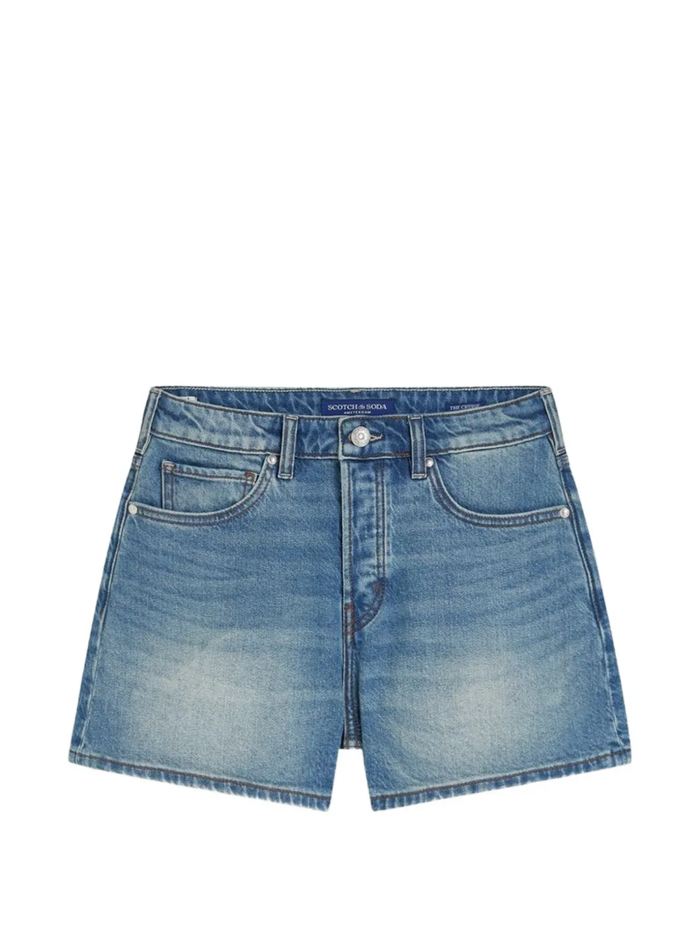 Scotch & Soda A-line pocket denim shorts - Blu