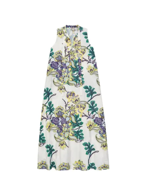 PSOPHIA floral-print tie-neck dress