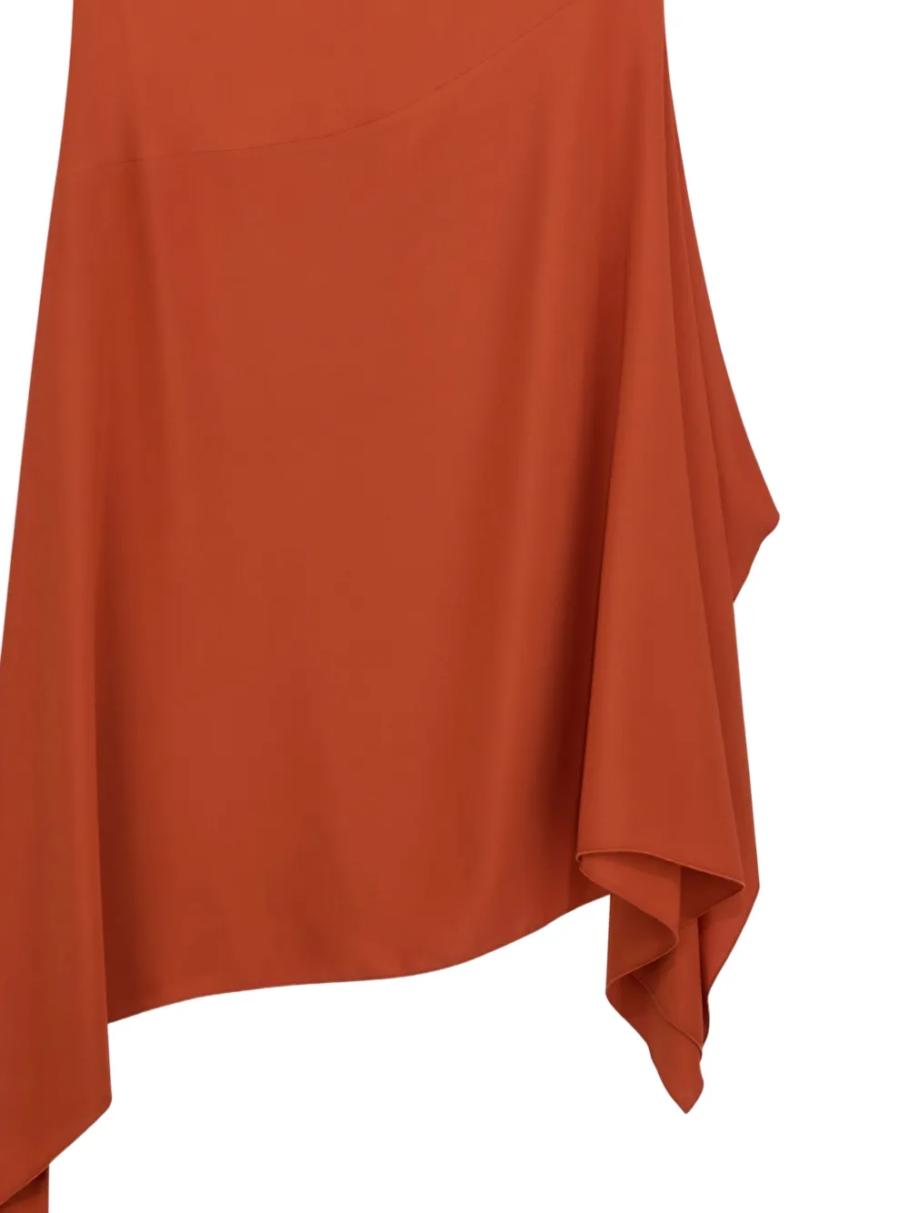 Liviana Conti Flavia midi-jurk met asymmetrische afwerking Oranje