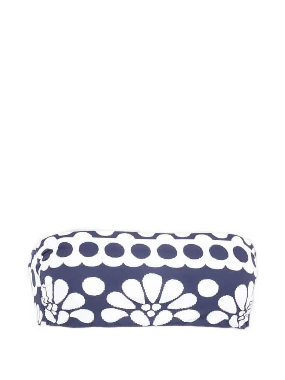 FARM Rio Top bikini a fascia a fiori - Blu