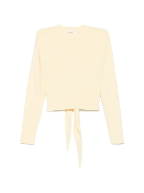VICOLO cut-out tie-fastening sweater