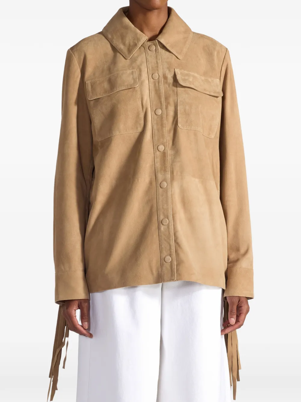  Liviana Conti Malcom Fringed Jacket - Neutrals 