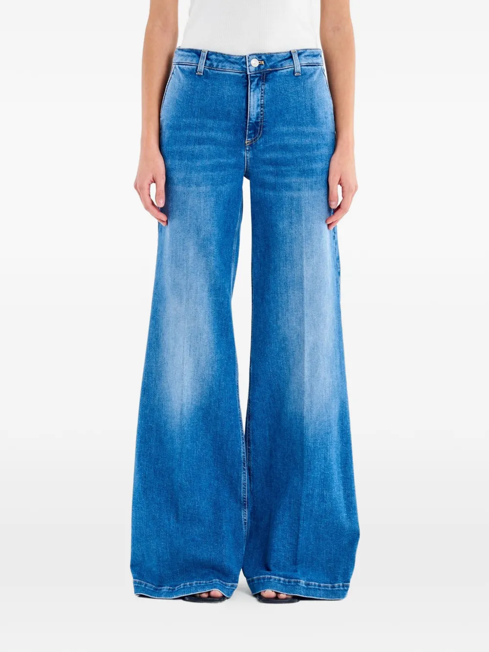 VICOLO Jeans Elena a gamba ampia - Blu