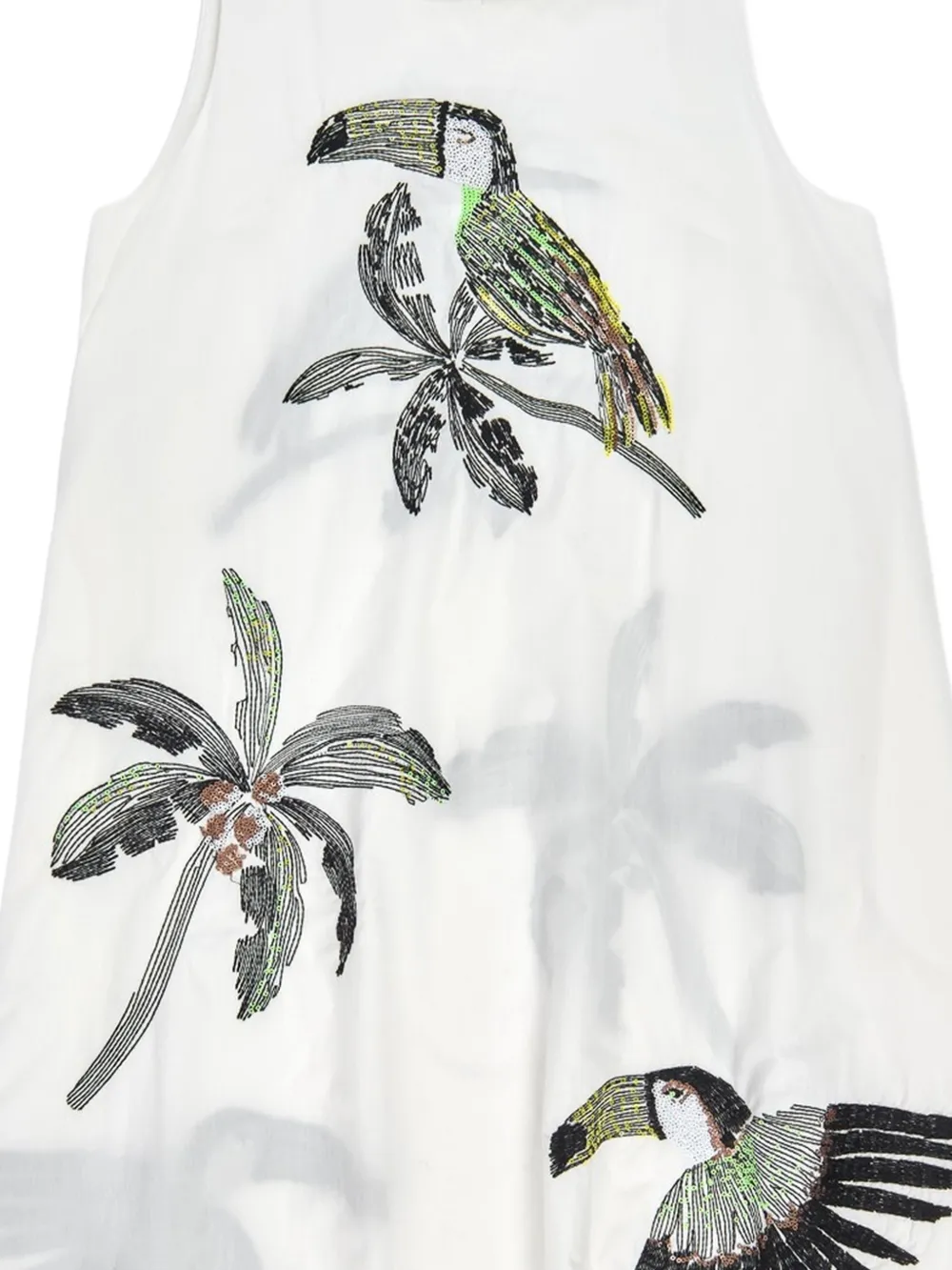  Psophia Embroidered Mini Dress - White 