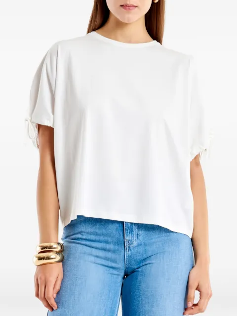 VICOLO T-shirt med løbesnor i ærmerne