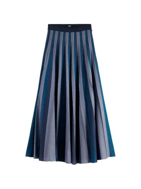 Scotch & Soda striped pleated midi skirt
