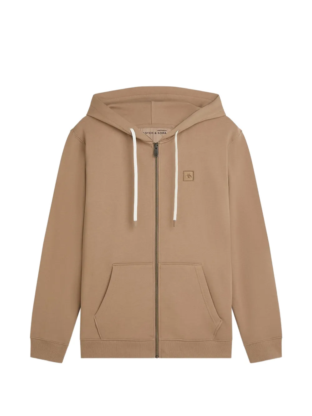 Scotch & Soda zip-up hoodie - Marrone