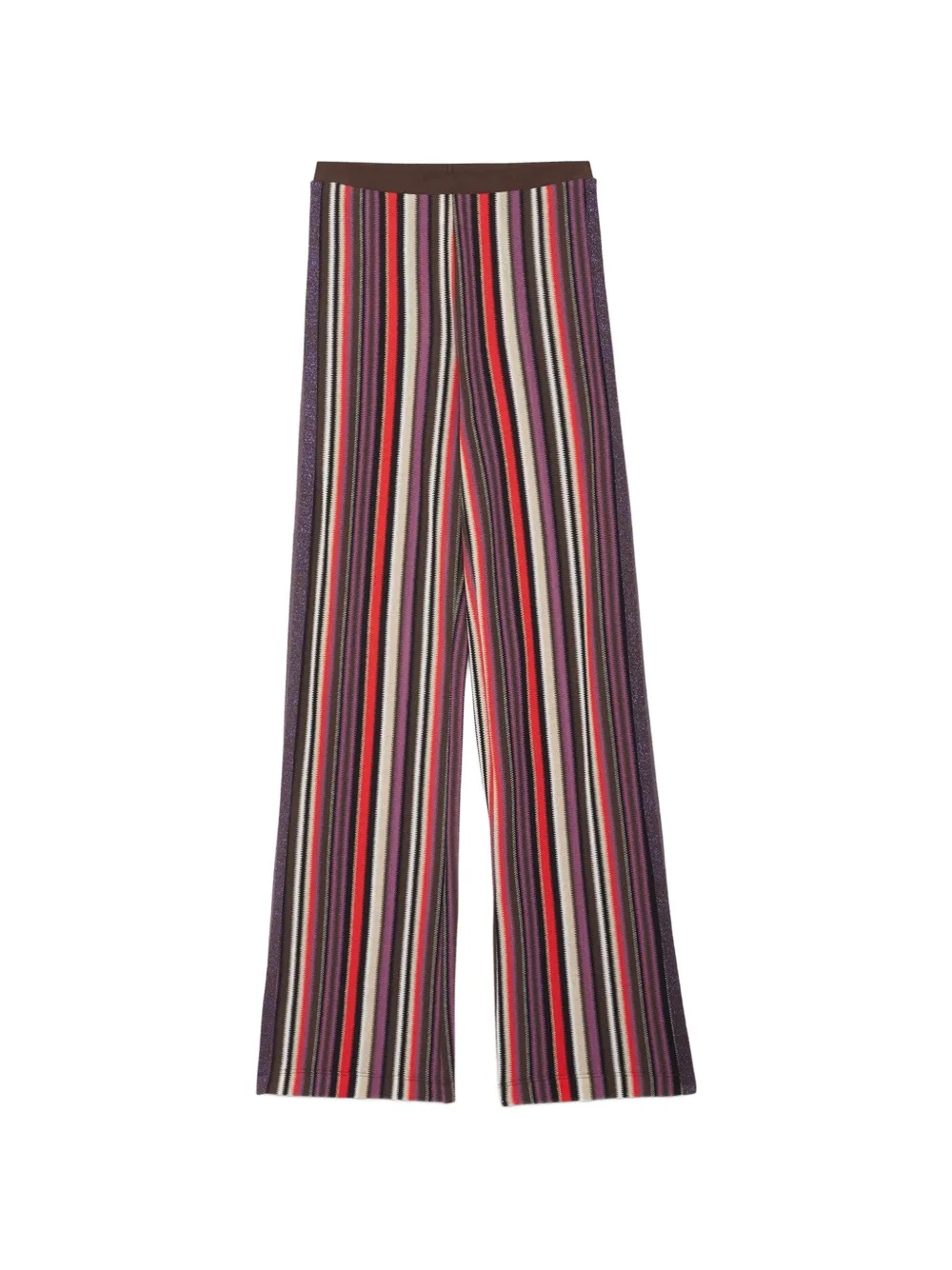 Ottod'Ame striped glitter-detail trousers - Violett