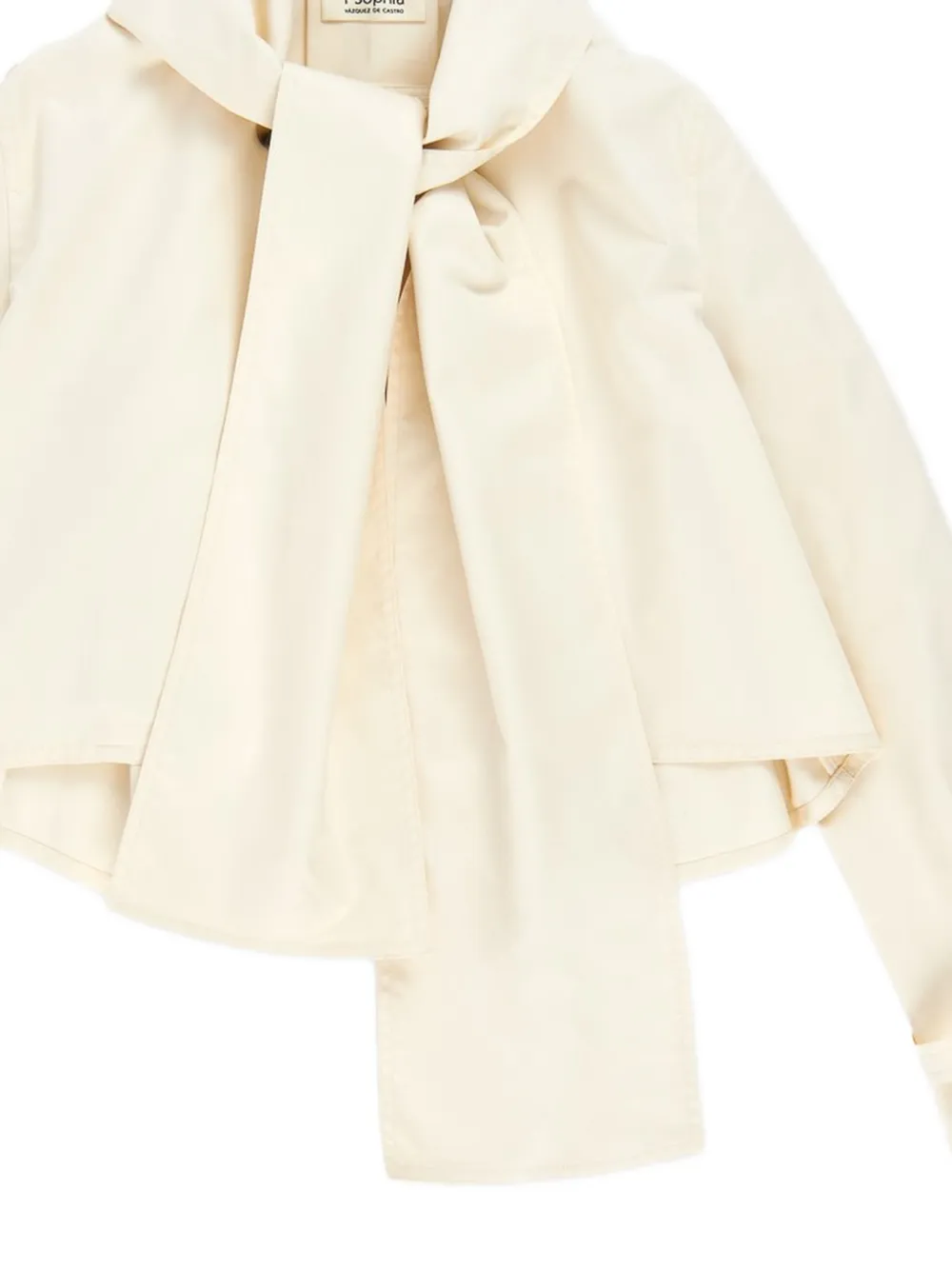  Psophia Scarf-collar Jacket - Neutrals 