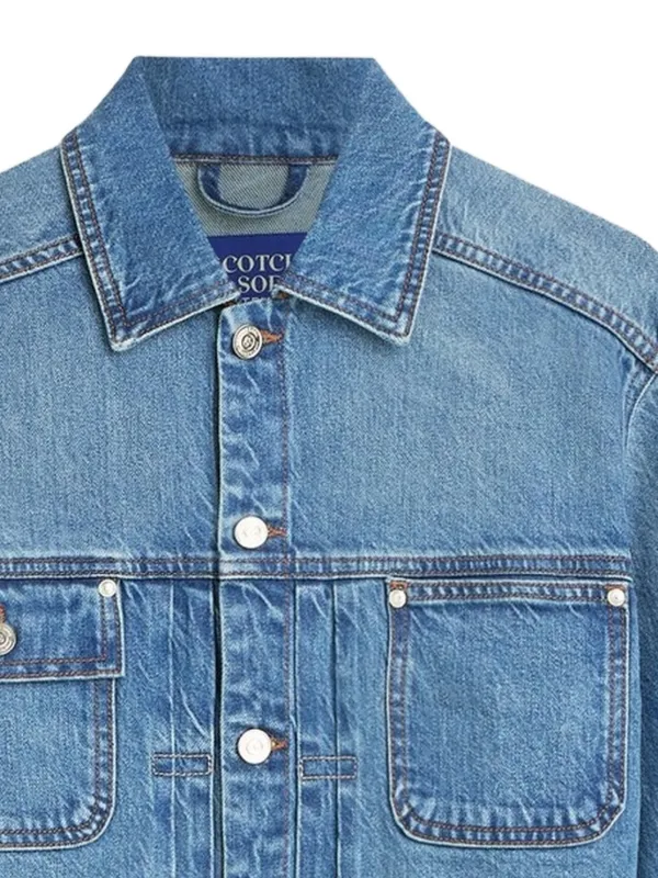 Scotch & Soda ボクシーデニムジャケット | ブルー | FARFETCH JP