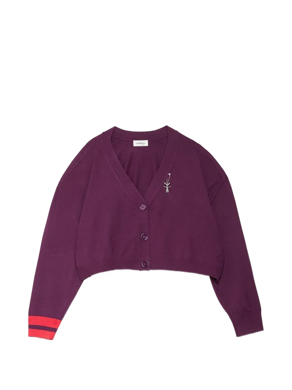 Ottod'Ame cropped button-up cardigan - Viola