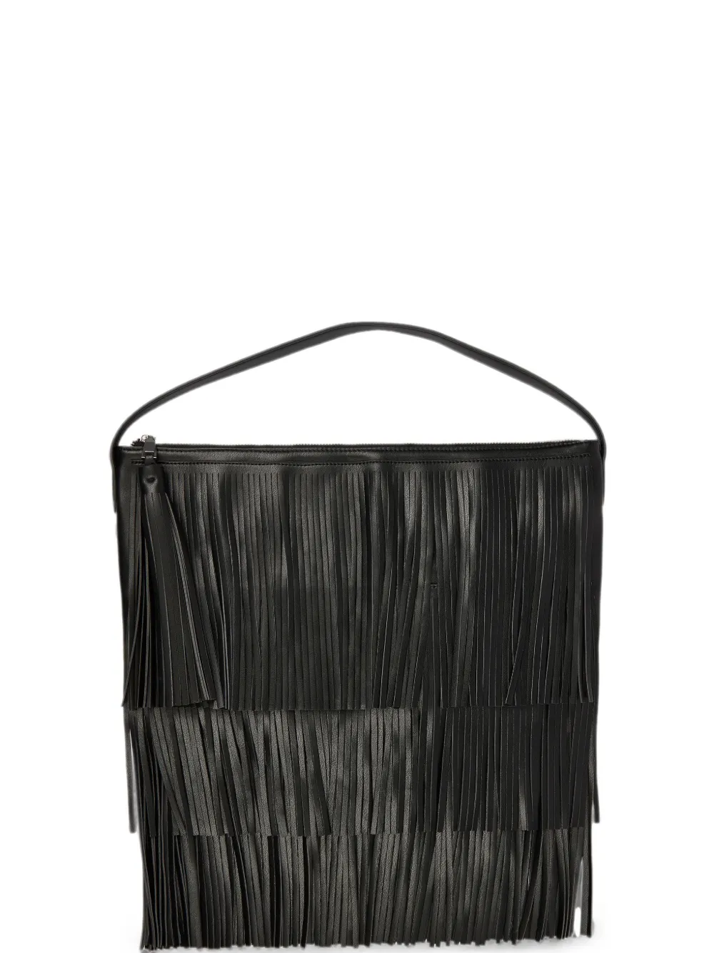 Liviana Conti Elam fringe shoulder bag - Nero