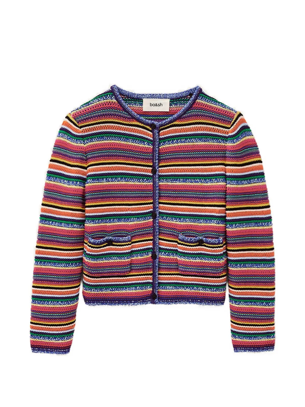 Ba&Sh Fanny striped pocket cardigan - Rosa