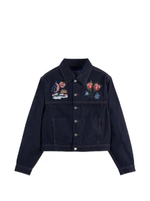 Scotch & Soda ボクシーデニムジャケット | ブルー | FARFETCH JP